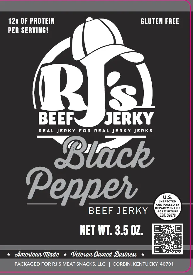 Black Pepper RJ's Meat Snacks poster