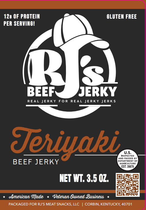 J's Teriyaki Beef Jerky 3.5 oz poster